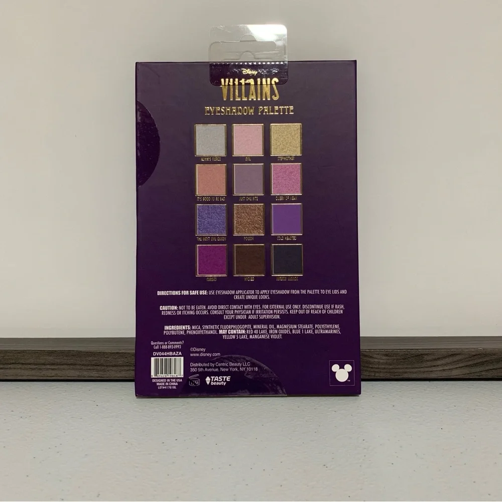 Taste Beauty x Disney Villains Eyeshadow Palette-New